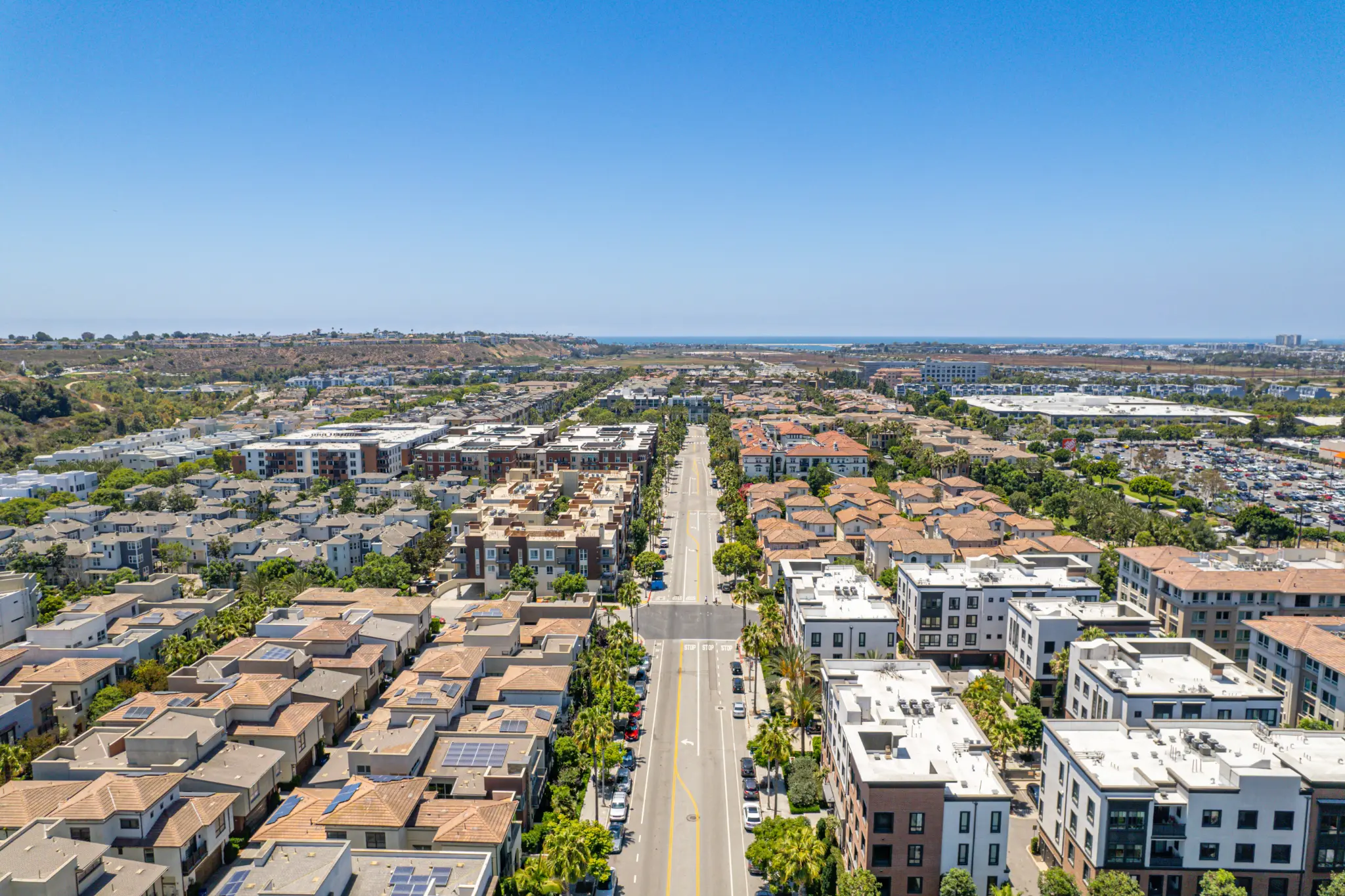 Aerial view of Playa Vista