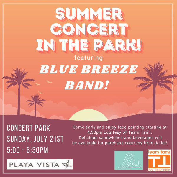 Playa Vista Concert in the Park ??✨